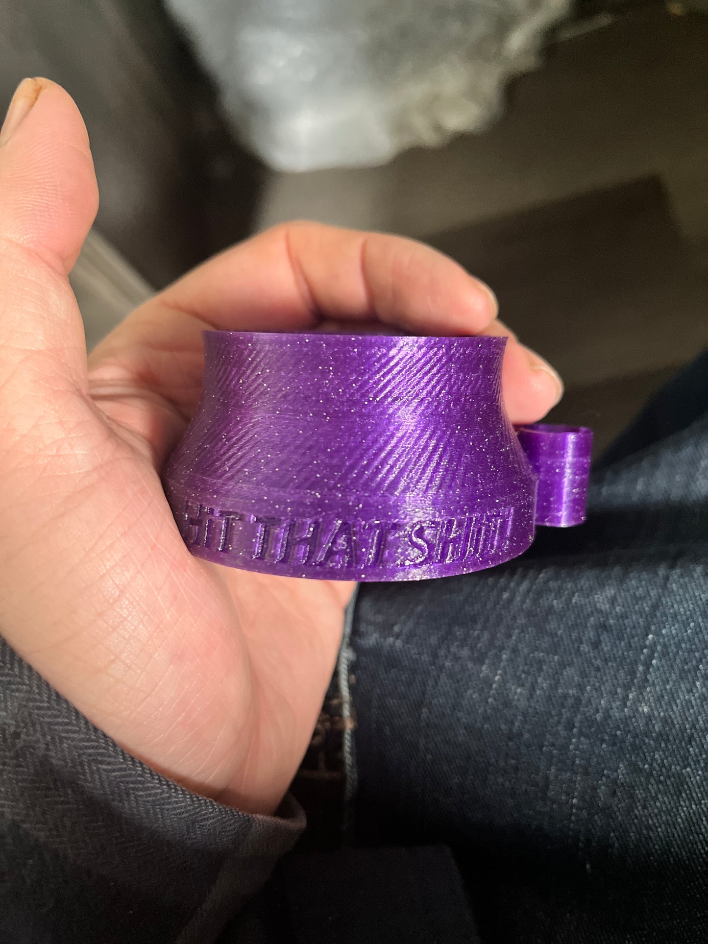 Custom Engraved 3D Printed Parts UV Glow PETG